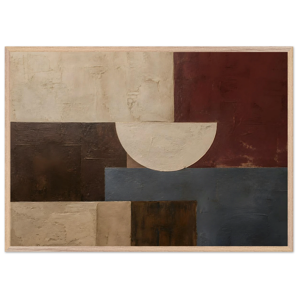 Blocos de Vinho, quadro abstrato emoldurado da The Light Stays.