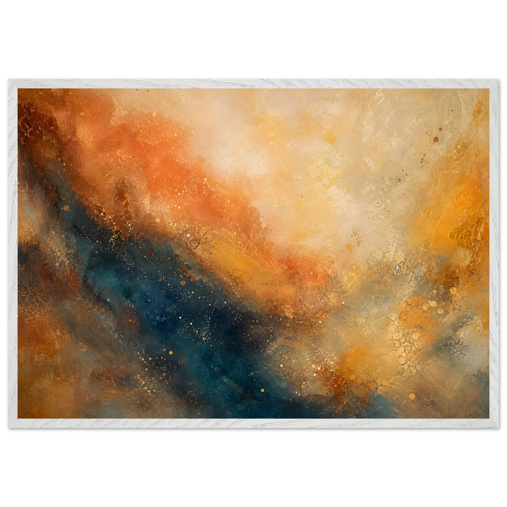Blue Hour Field: night, horizon and deep blue. Framed fine art print by The Light Stays.