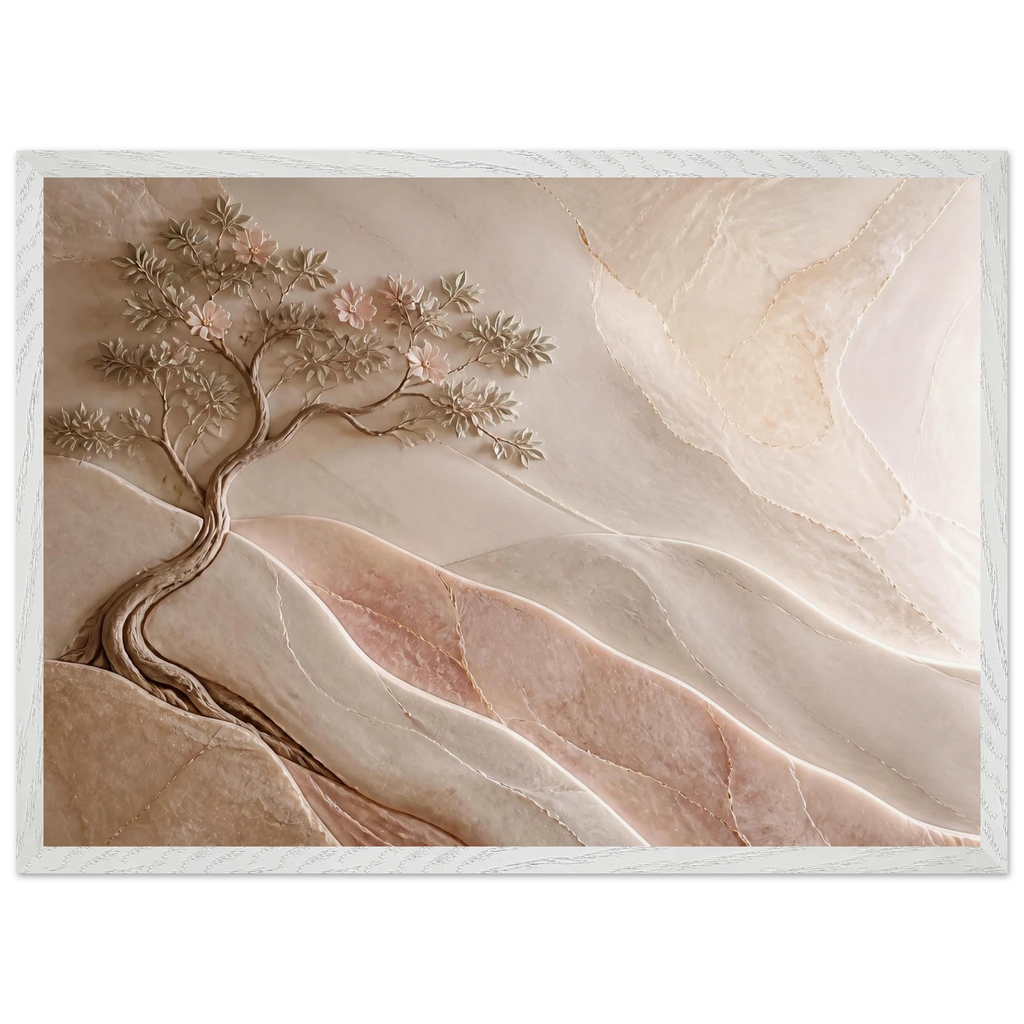 Stone Dawn: petra and siena. Museum-quality framed fine art print.