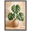 Vessel and Shadow: mediterranean and earth tones. Framed fine art print, alternate frame and size.