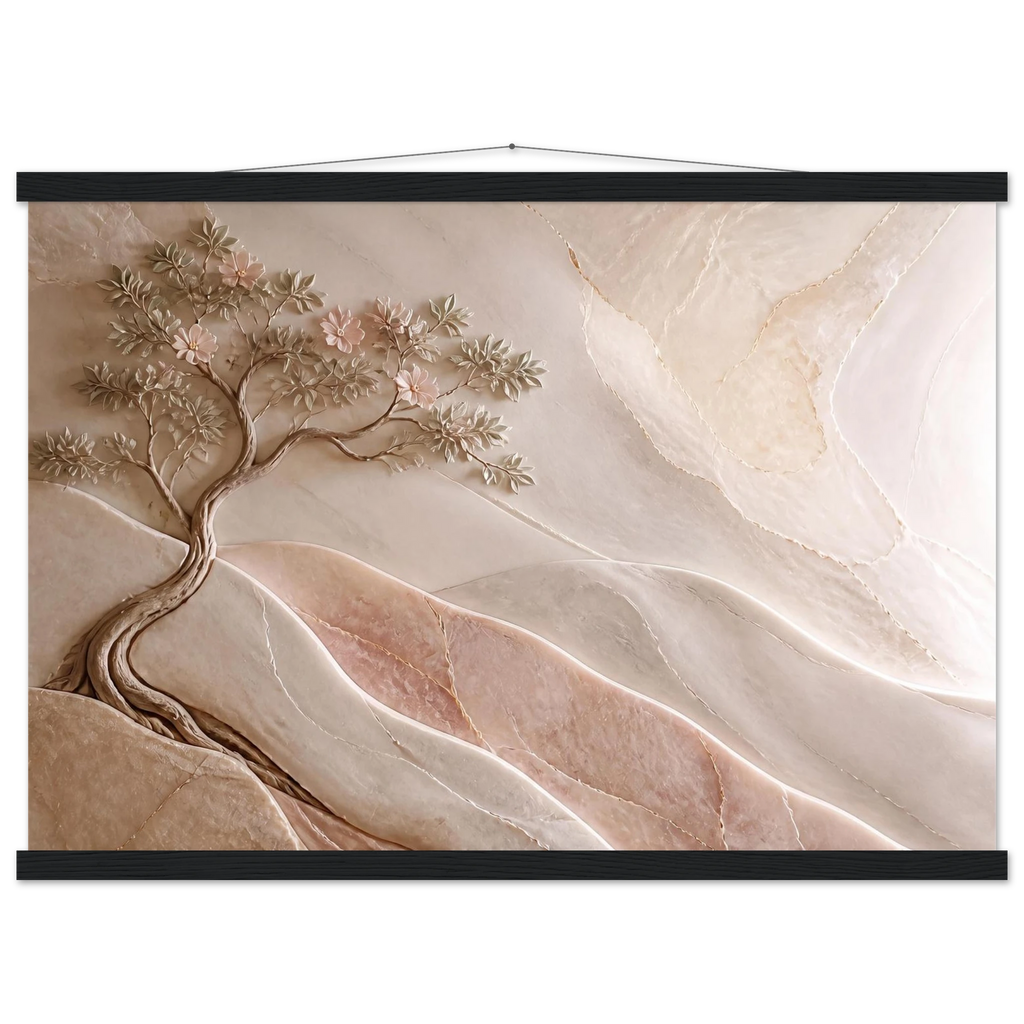 Stone Dawn: petra and siena. Museum-quality fine art poster.