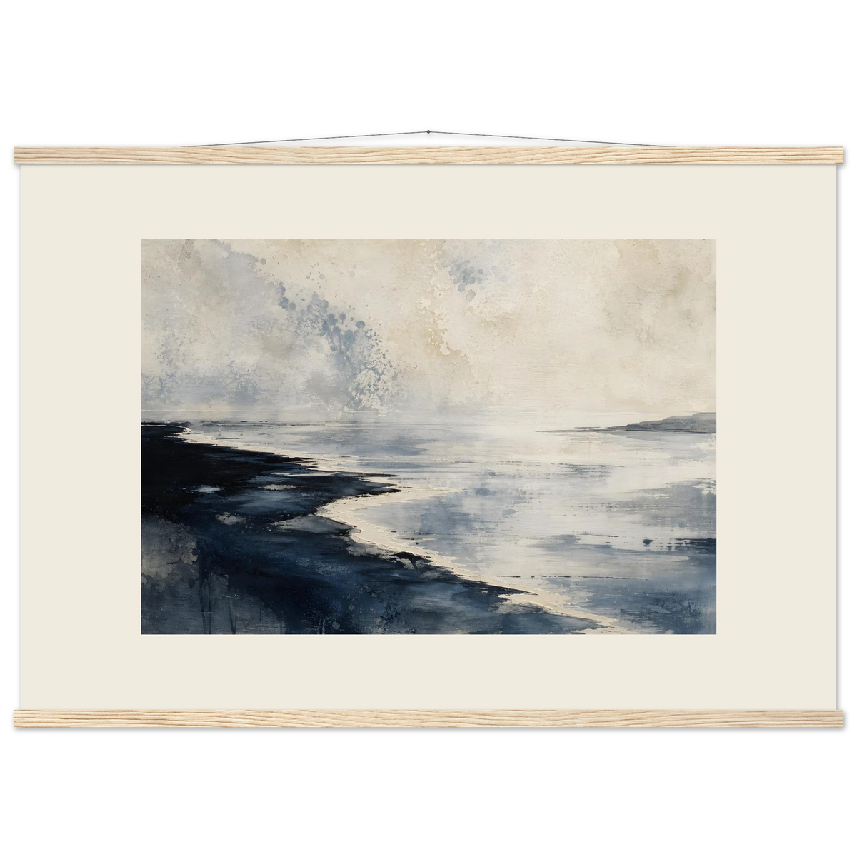 Tidal Ink: sea and coastal landscape. Fine art poster by The Light Stays.