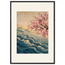 Blossom Tide: japanese art, cherry blossom and wave. Framed fine art print by The Light Stays.
