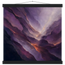 Violet Infinity, moon and night. Archival fine art poster shown framed.