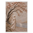 Spring Walk: impasto, lake and blossoming tree. Museum-quality fine art poster.