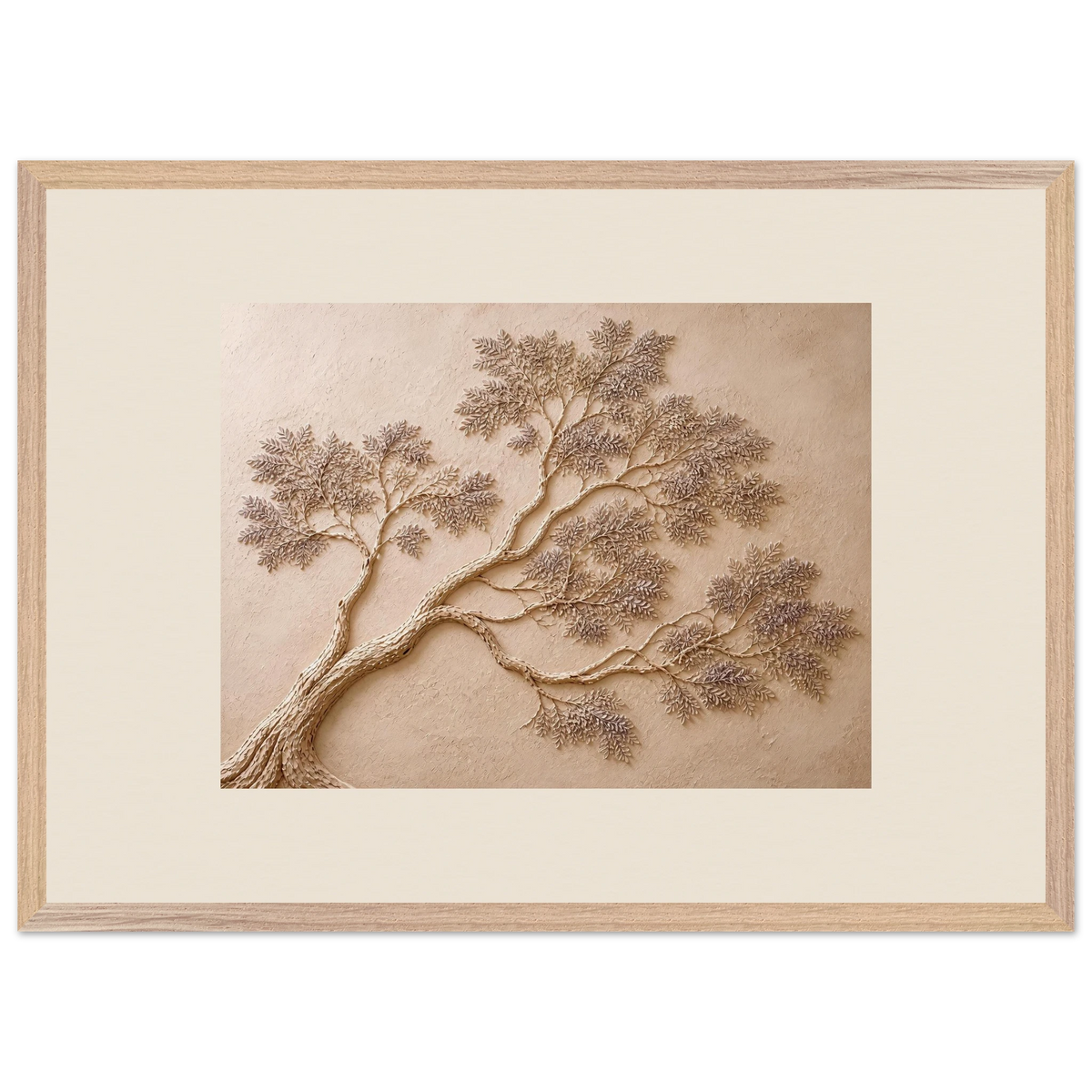 Lilac Reach: petra and flora. Framed fine art print, alternate frame and size.