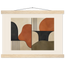 Compass and Clay: geometric abstract, clay and curves. Fine art poster by The Light Stays.