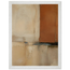 Terracotta Diptych, Panel I of II: two panels, terracotta and cream. Framed fine art print by The Light Stays.