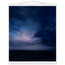 Blue Hour Field: night, horizon and deep blue. Fine art poster, alternate frame and size.