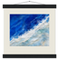 Cobalt Foam: abstract, cobalt and sea foam. Fine art poster by The Light Stays.