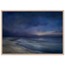 Blue Hour Shore: sea and coastal landscape. Museum-quality framed fine art print.