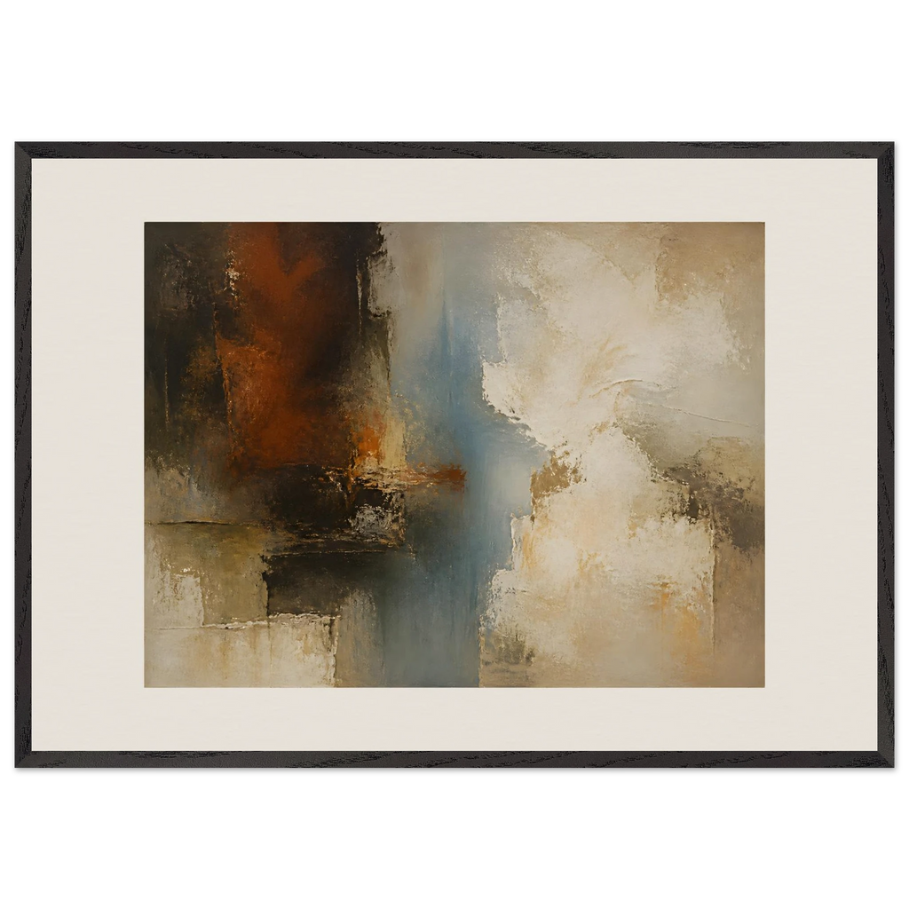 Golden Night: moon and night. Museum-quality framed fine art print.