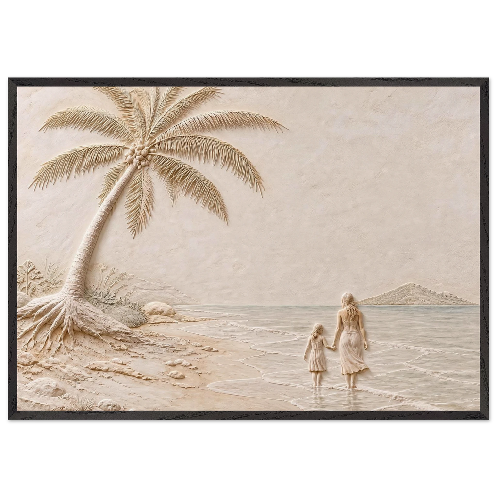 First Tide: sea and coastal landscape. Framed fine art print by The Light Stays.