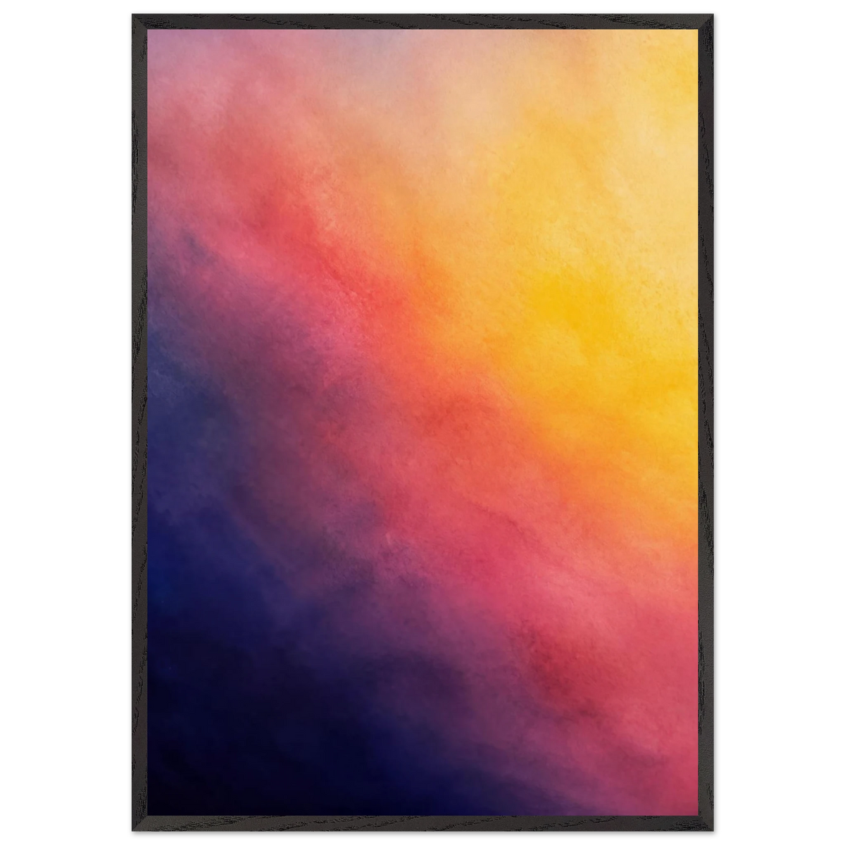 Turquoise and Gold: gradient, night and morning. Framed fine art print by The Light Stays.