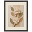 Carved Camellia: flowers and botanical. Framed fine art print.