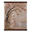 Spring Walk: impasto, lake and blossoming tree. Fine art poster by The Light Stays.