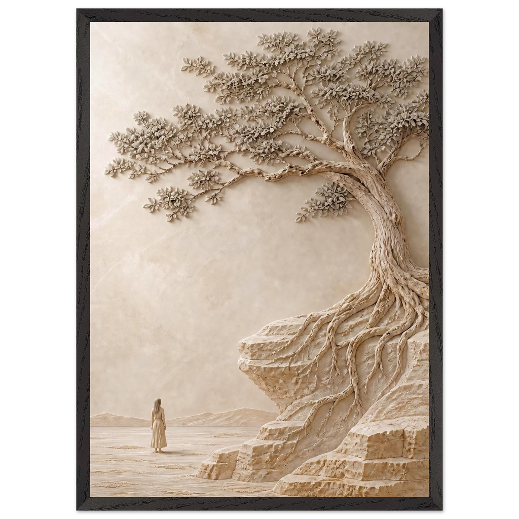 Vigil, petra and siena. Archival framed fine art print shown framed.