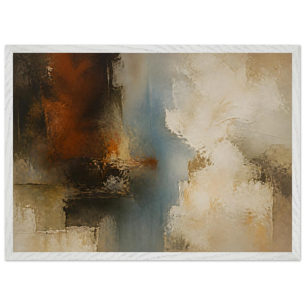 Golden Night, moon and night. Archival framed fine art print shown framed.