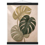 Stone Monstera: botanical and nature. Fine art poster, alternate frame and size.