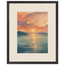 Setouchi Peach Dawn, riviera and japandi. Archival framed fine art print shown framed.
