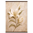 Alabaster Lily, flowers and botanical. Archival fine art poster shown framed.