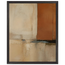 Terracotta Diptych, Panel I of II: two panels, terracotta and cream. Museum-quality framed fine art print.