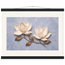 Bronze Magnolia: flowers and botanical. Fine art poster, alternate frame and size.