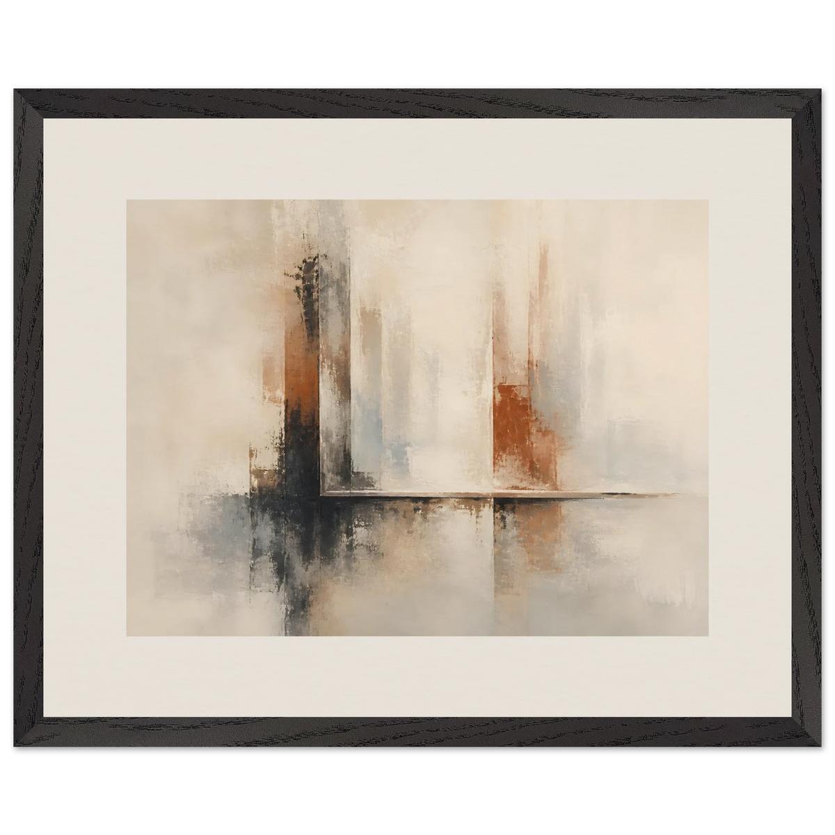 Mineral Threshold, architecture, geometry and rust. Archival framed fine art print shown framed.