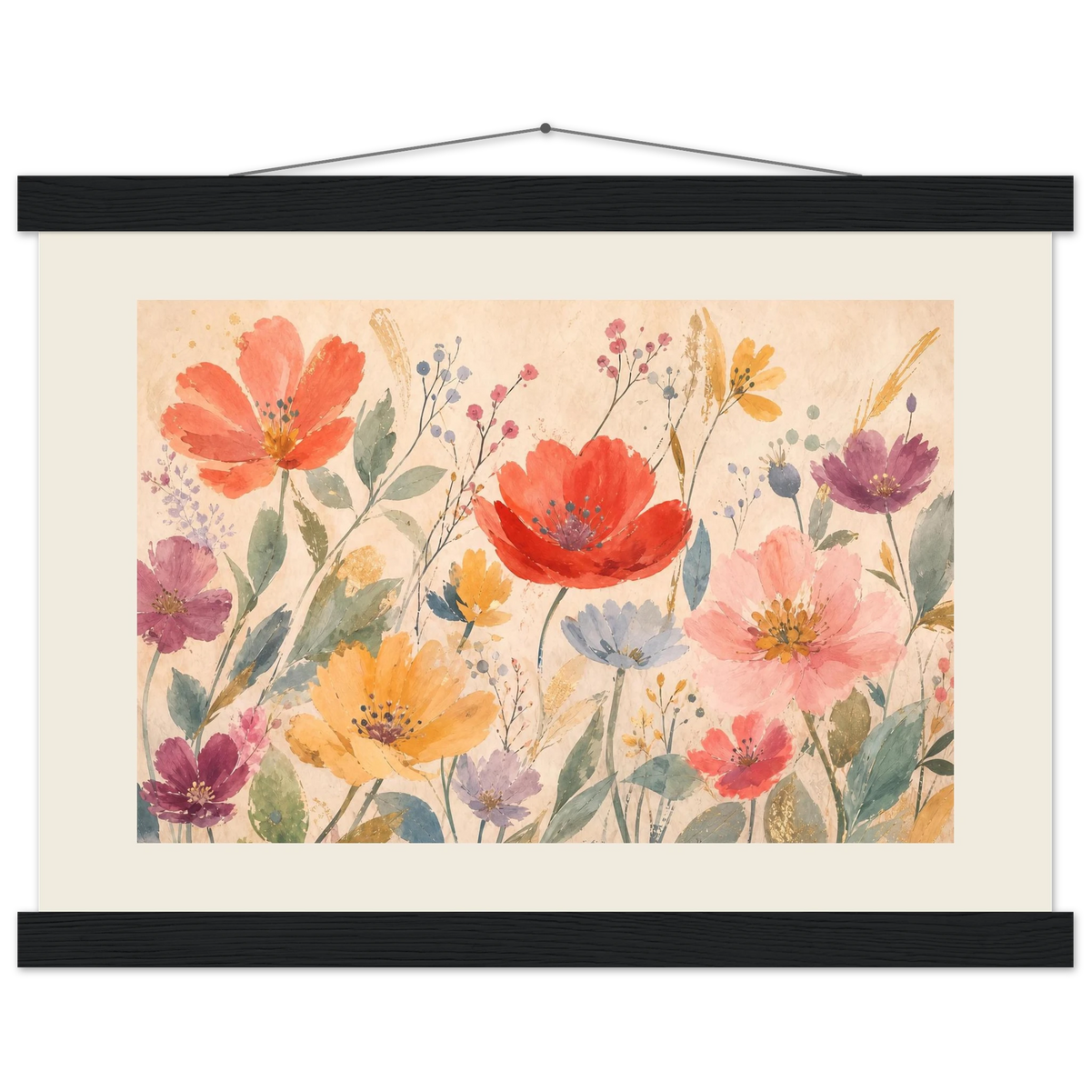 Floral Rhythm: flowers and botanical. Fine art poster by The Light Stays.