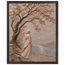 Spring Walk: petra and flora. Framed fine art print, alternate frame and size.