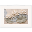 Lotus Current: flowers and botanical. Fine art poster, alternate frame and size.