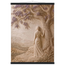 Old Friend: impasto, figure and companion tree. Fine art poster, alternate frame and size.