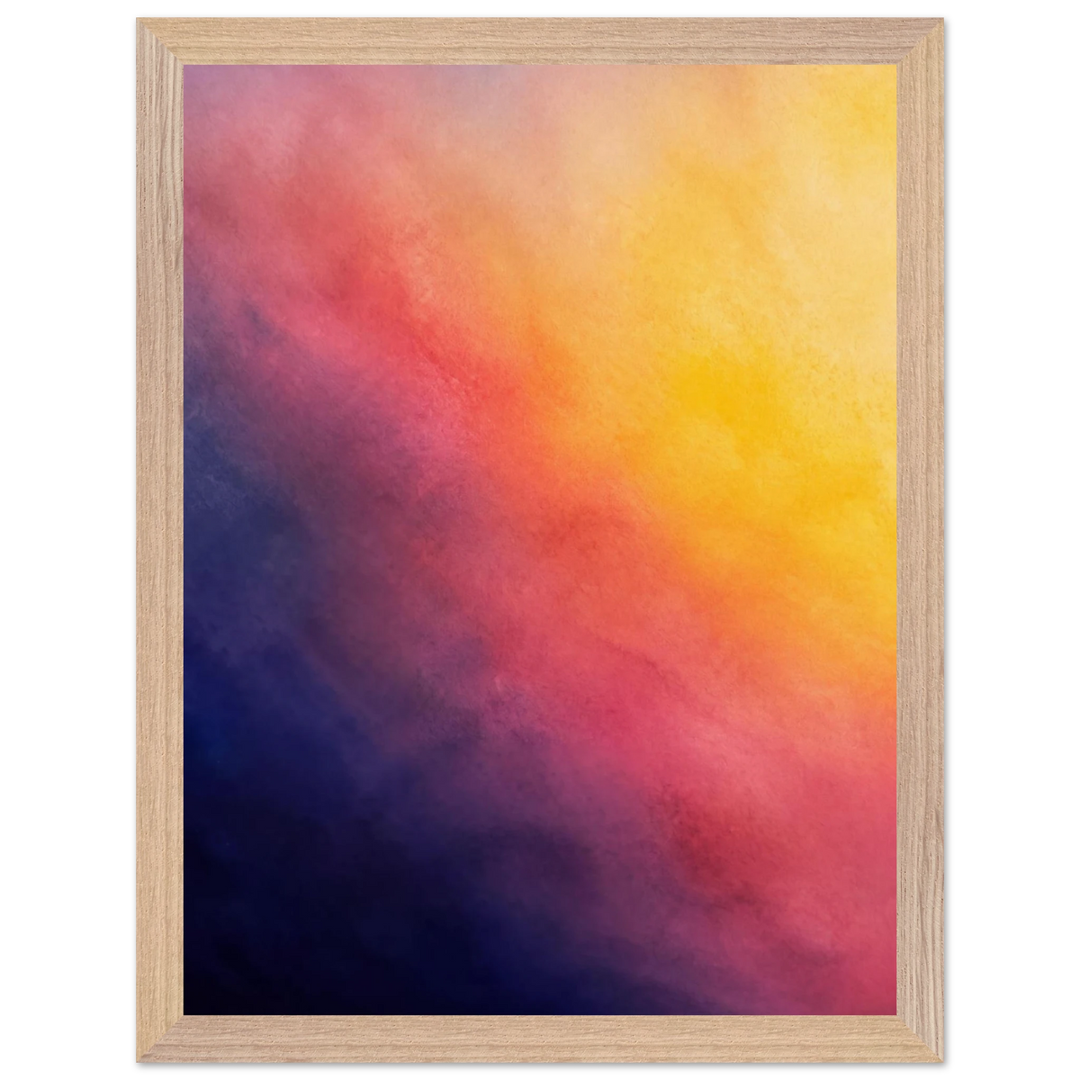 Turquoise and Gold: gradient, night and morning. Framed fine art print by The Light Stays.