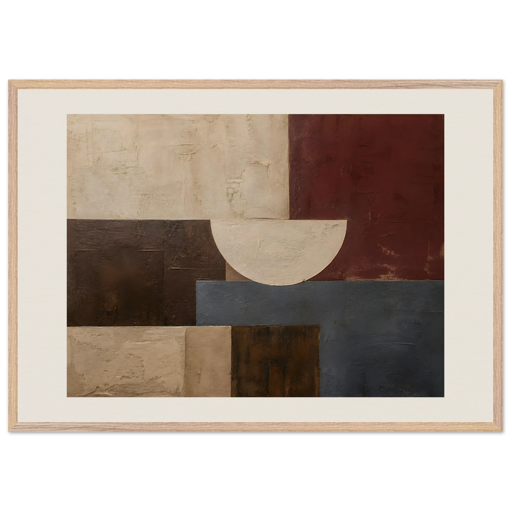 Blocos de Vinho, quadro abstrato emoldurado da The Light Stays.