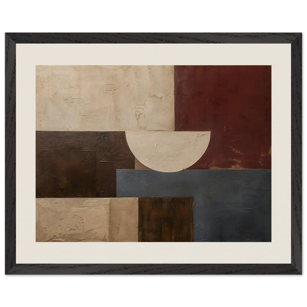 Blocos de Vinho, quadro abstrato emoldurado da The Light Stays.