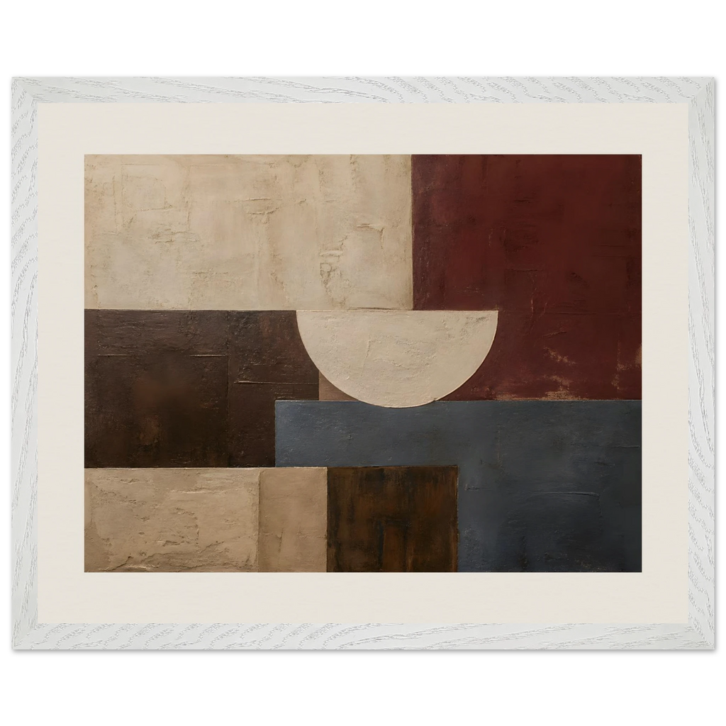 Blocos de Vinho, quadro abstrato emoldurado da The Light Stays.