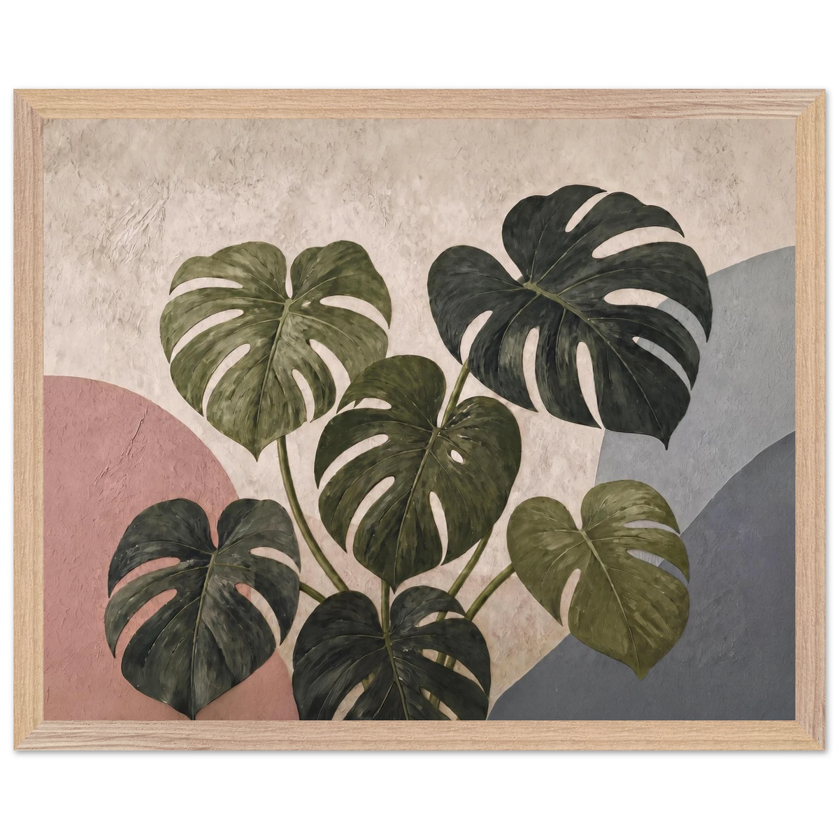 Monstera Sun: botanical and nature. Museum-quality framed fine art print.