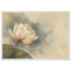 First Lotus Light: flowers and botanical. Framed fine art print, alternate frame and size.