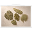 Green Constellation, botanical, green and loose rhythm. Archival fine art poster shown framed.