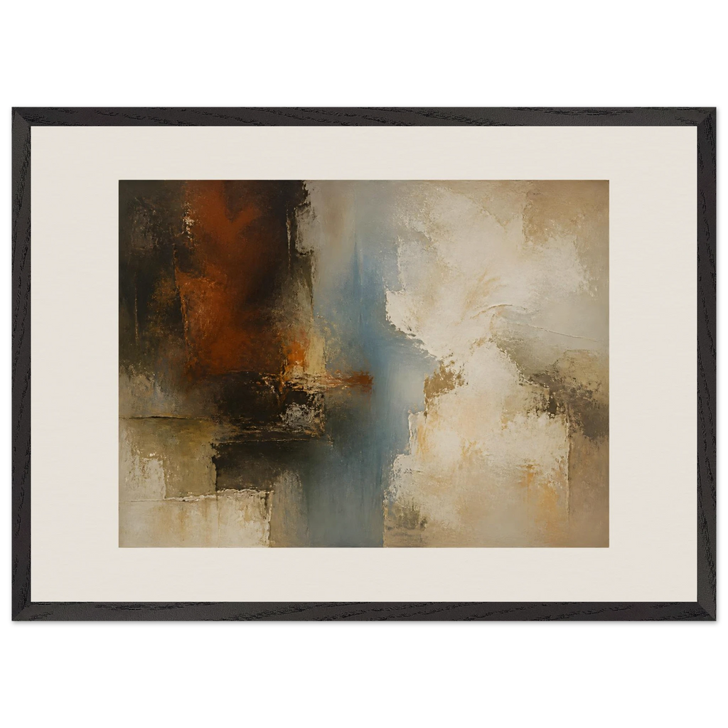 Golden Night: moon and night. Museum-quality framed fine art print.