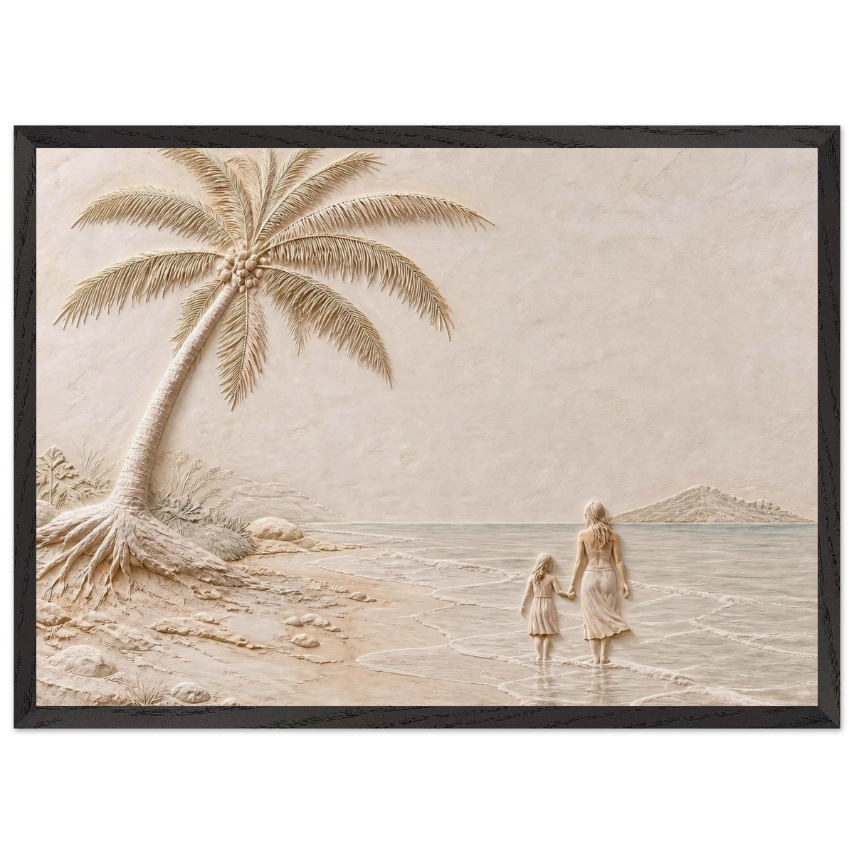 First Tide, sea and coastal landscape. Archival framed fine art print shown framed.