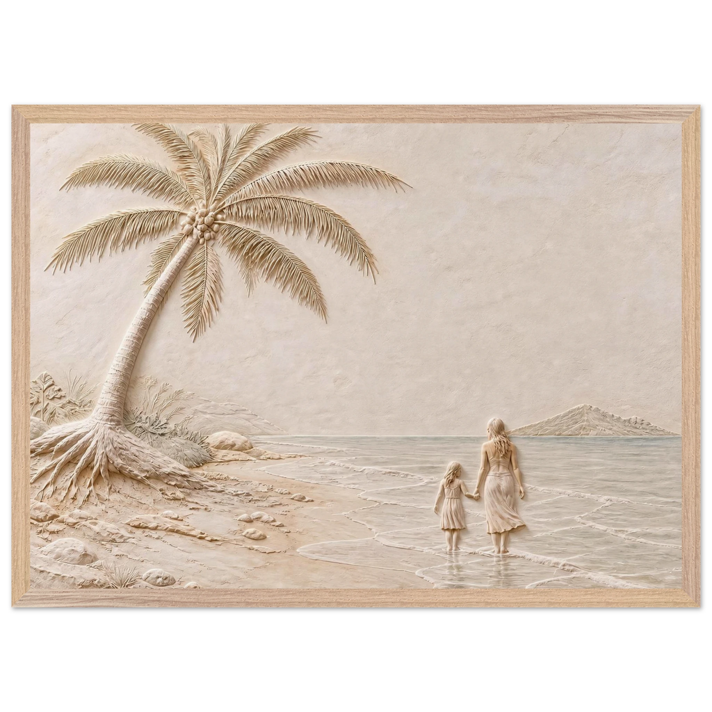 First Tide, sea and coastal landscape. Archival framed fine art print shown framed.