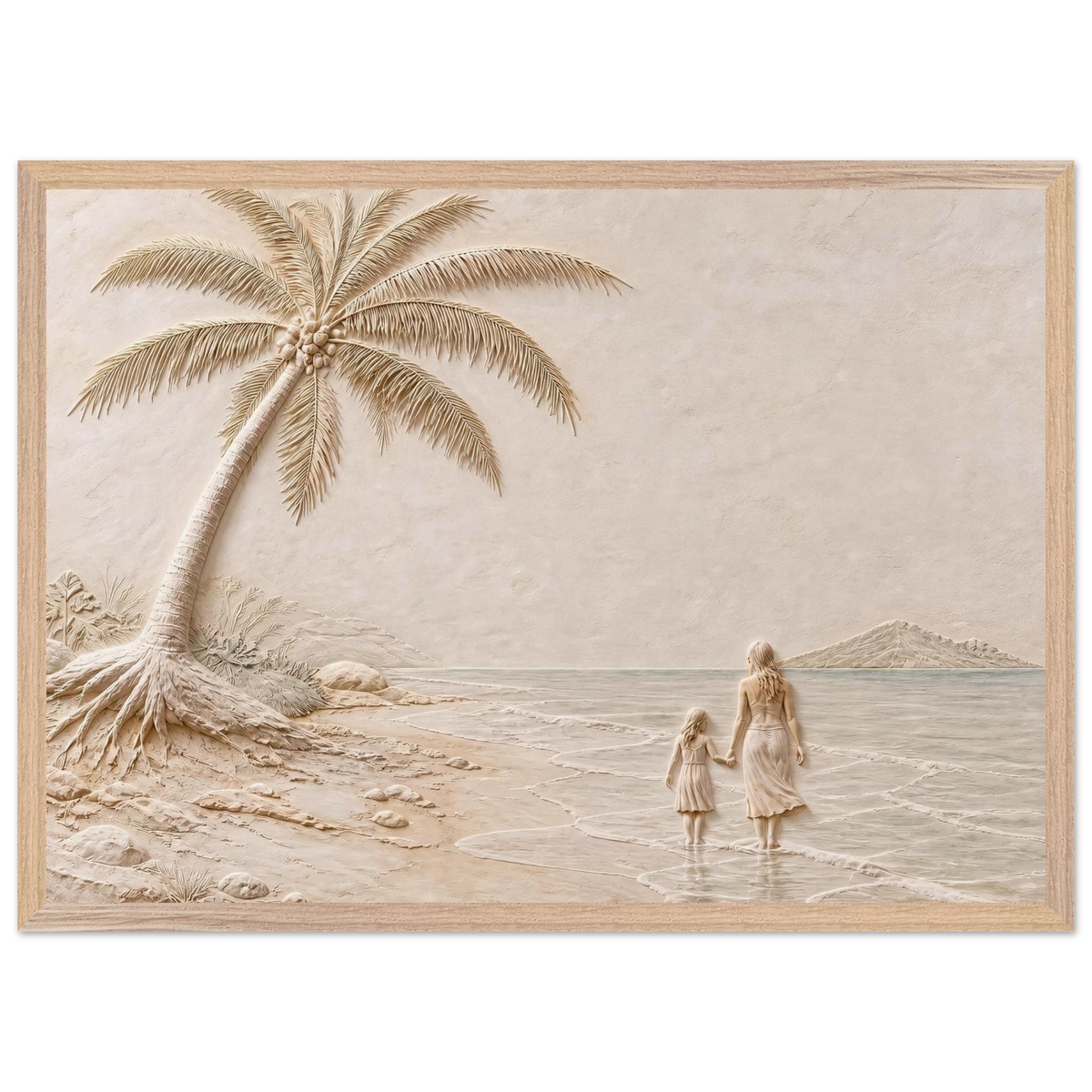 First Tide, sea and coastal landscape. Archival framed fine art print shown framed.