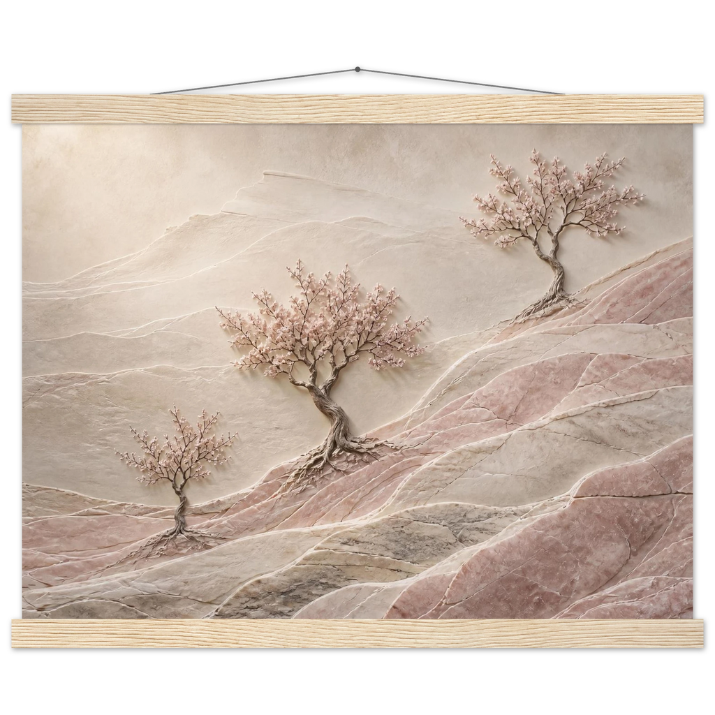 Blossom Terraces: flowers and botanical. Fine art poster by The Light Stays.