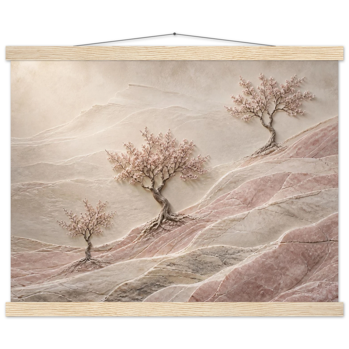 Blossom Terraces: flowers and botanical. Fine art poster by The Light Stays.