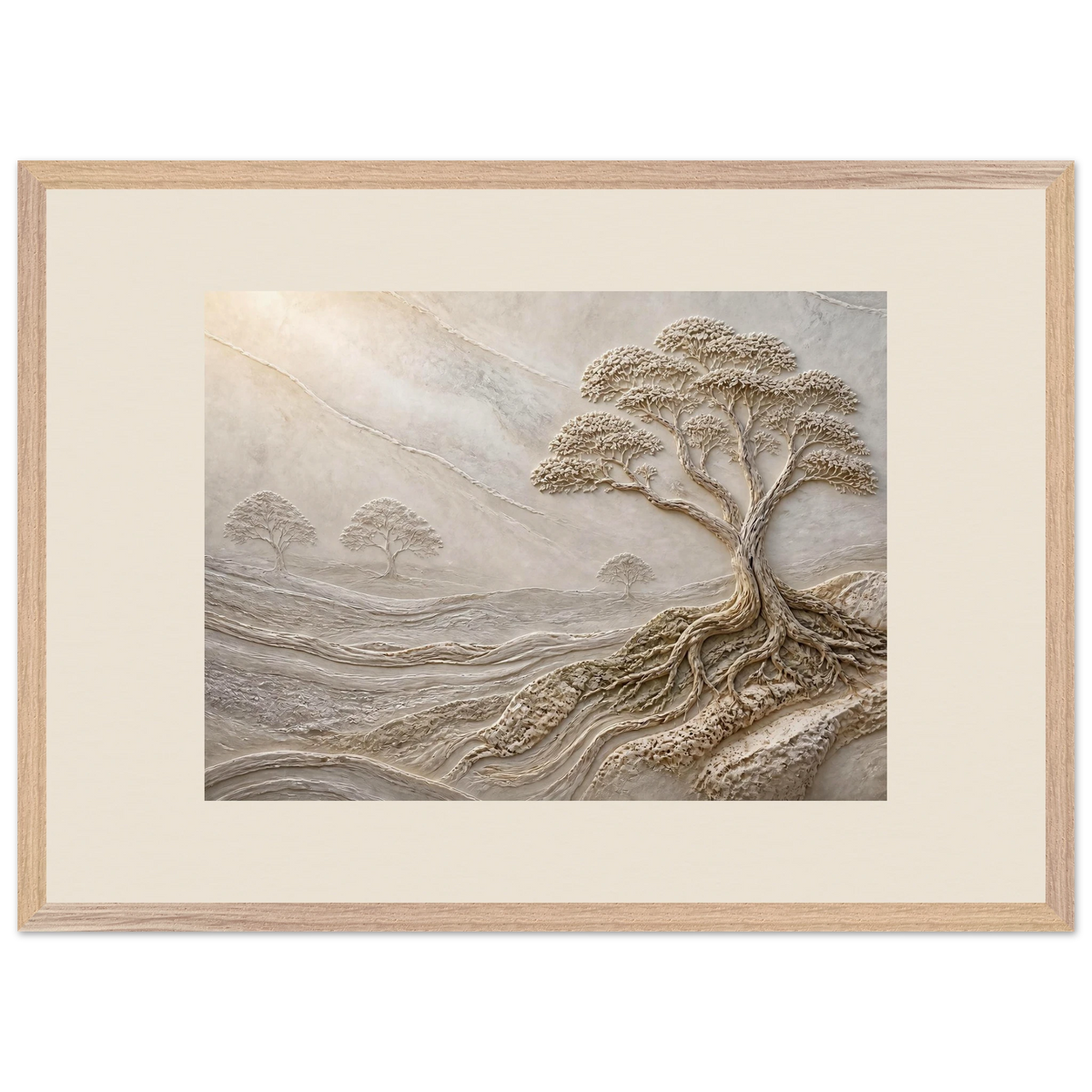 Old Growth: petra and herbarium. Framed fine art print, alternate frame and size.