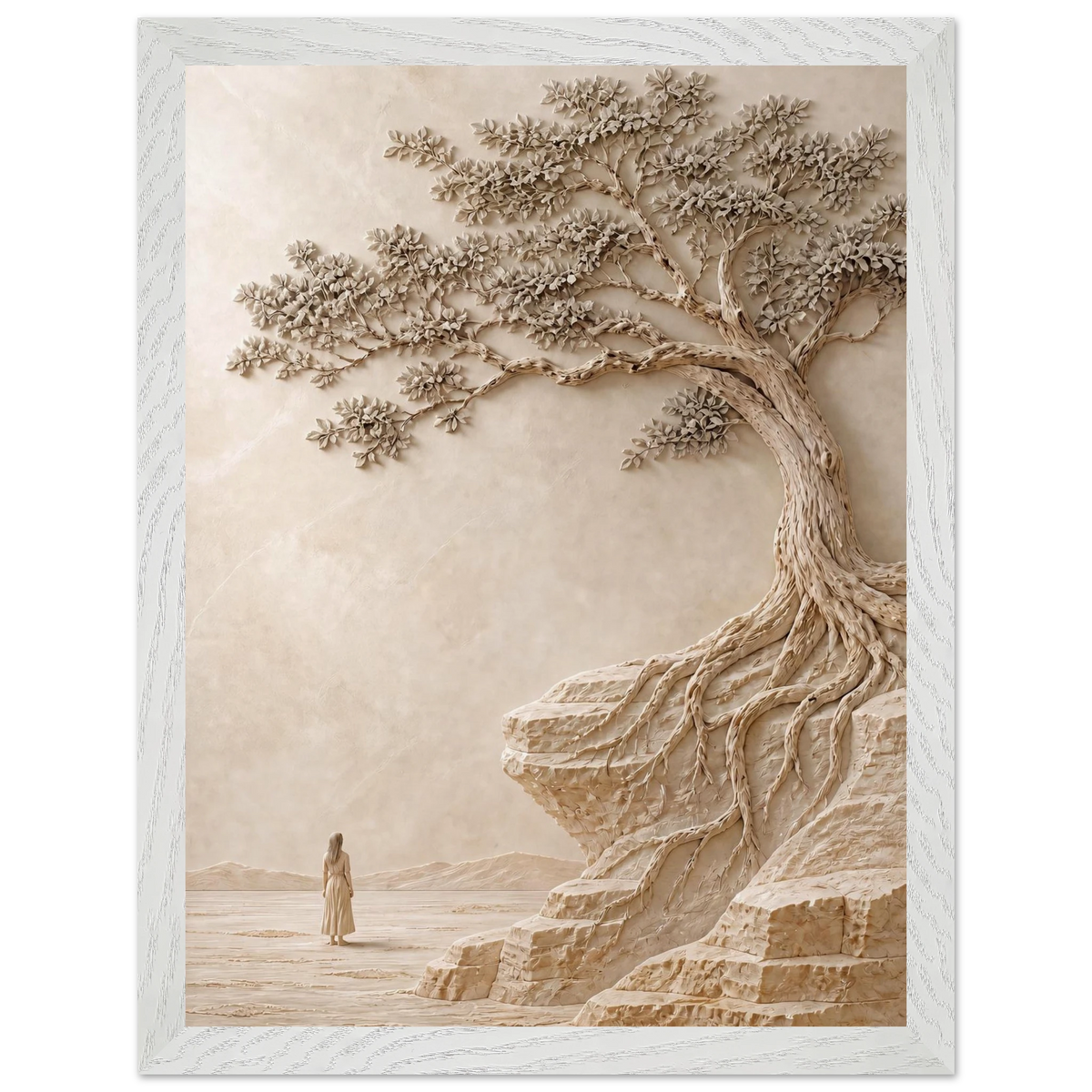 Vigil, petra and siena. Archival framed fine art print shown framed.