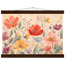 Floral Rhythm: flowers and botanical. Fine art poster, alternate frame and size.