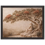 Under the Blossoms: impasto, figure and blossoming canopy. Framed fine art print by The Light Stays.