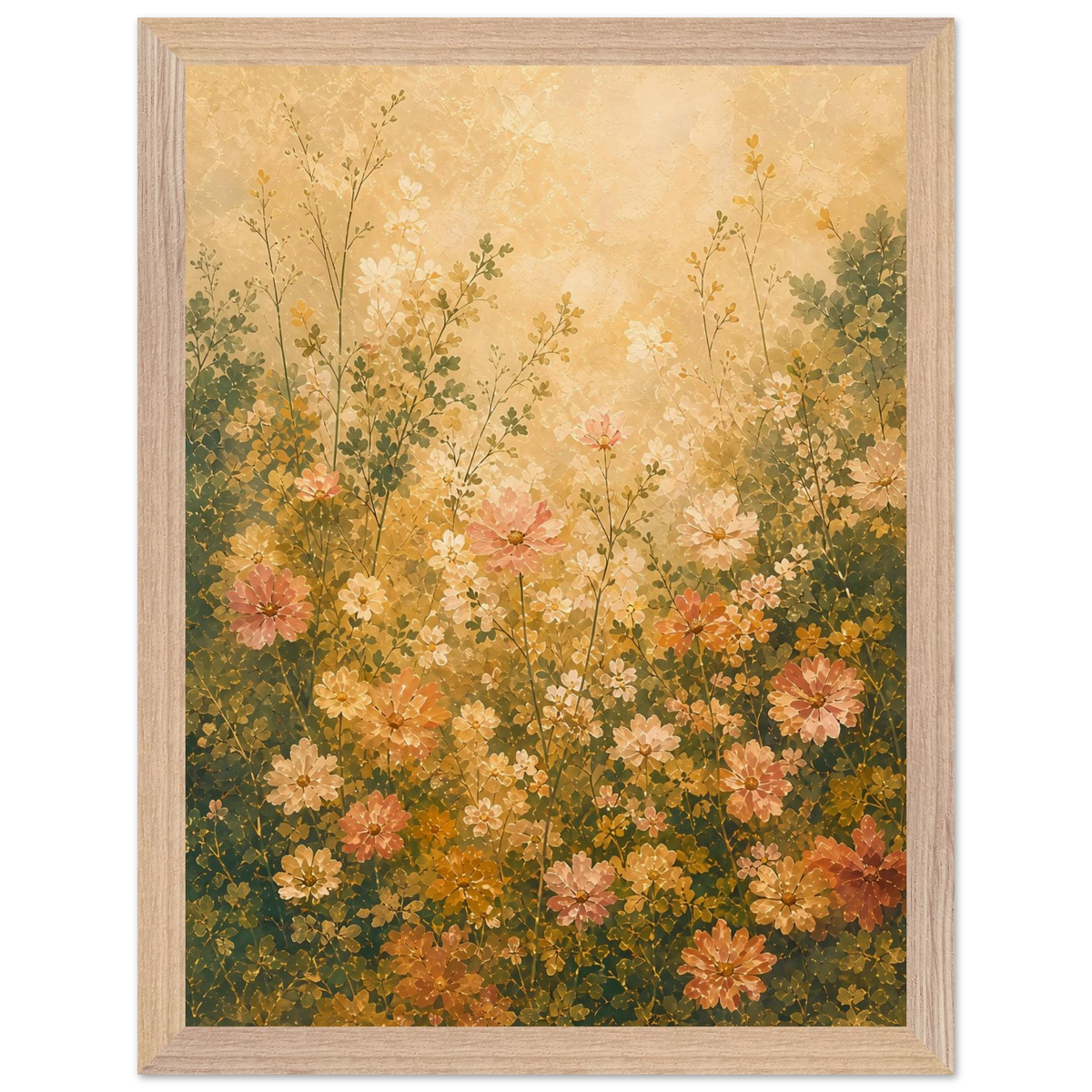 Petal Garden: flowers, botanical and abundance. Framed fine art print by The Light Stays.